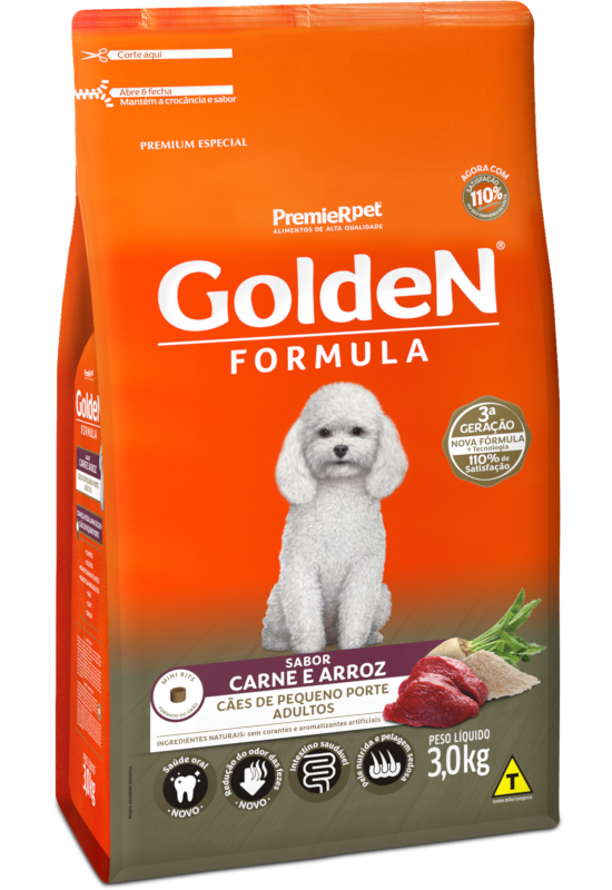Imagem de  Golden Cães Adultos Porte Pequeno - Carne e Arroz 