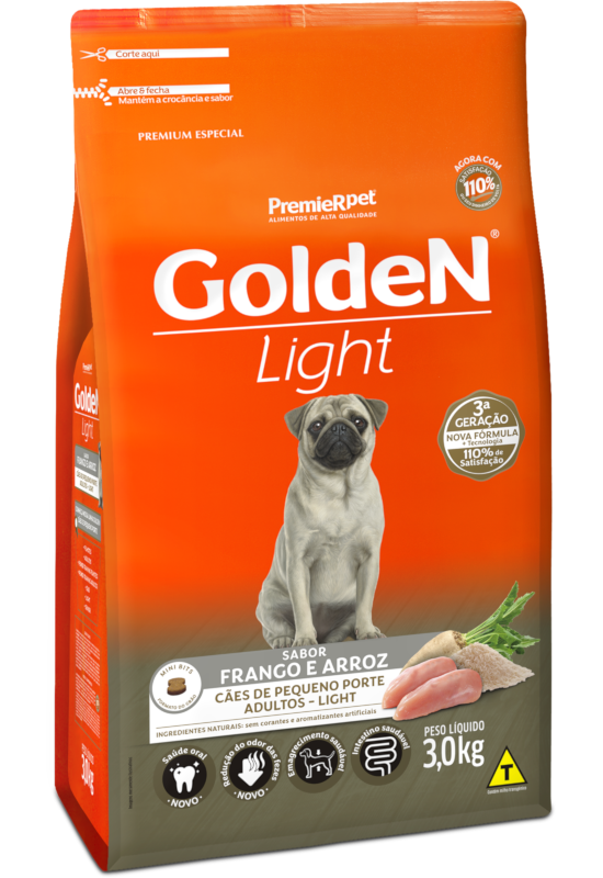 Imagem de  Golden Cães Adultos Porte Pequeno - Frango e Arroz - Light 