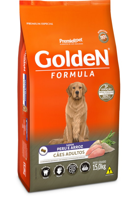Imagem de Golden Cães Adultos - Peru e Arroz 15kg