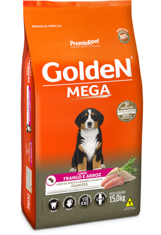 Imagem de Golden Cães Filhotes Grande e Gigante - Frango Arroz - 15KG