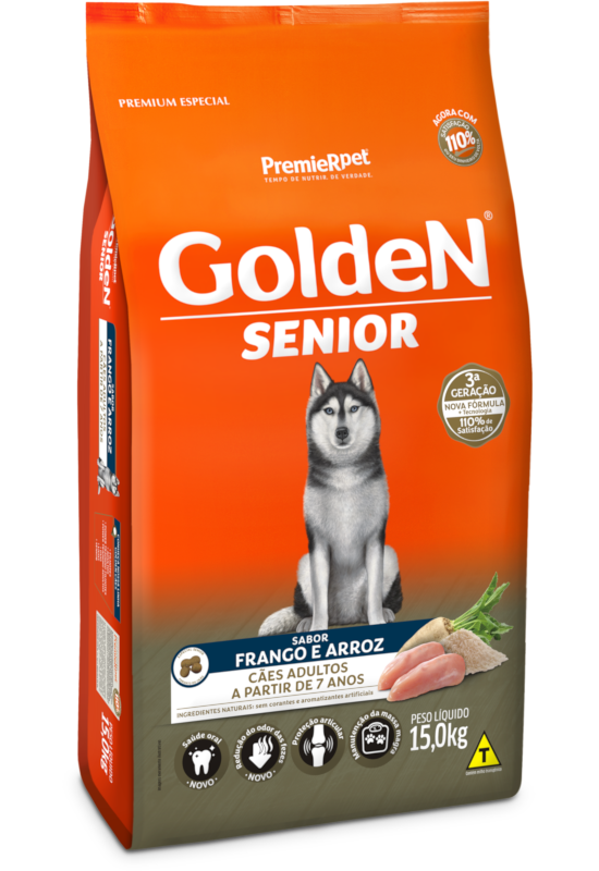 Imagem de Golden Cães Seniores - Frango e Arroz - 15KG