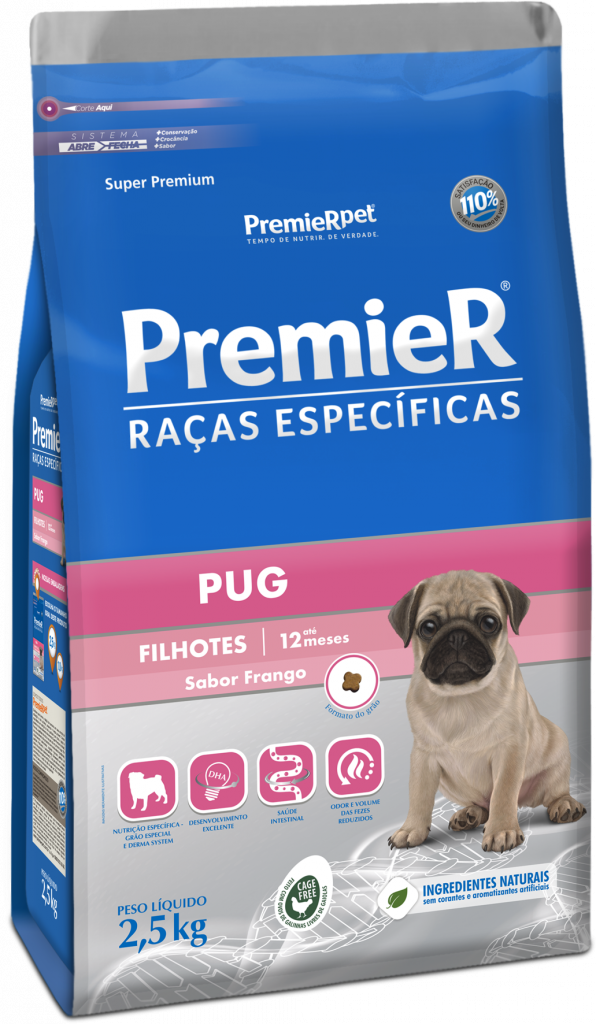 Imagem de Premier Pug Filhotes Pequenos - Frango 