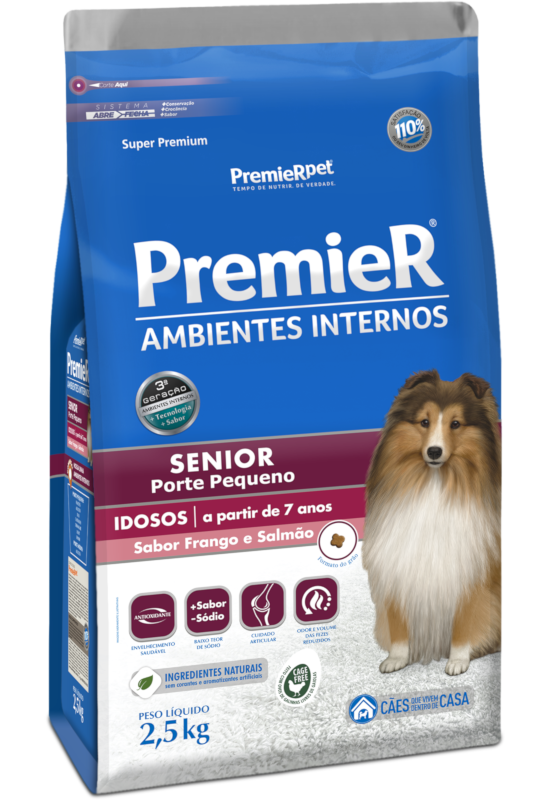 Imagem de Premier Cães Senior Pequenos - Frango e Salmão 2,5kg