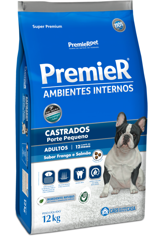 Imagem de Premier Cães Adultos Castrados Pequenos - Frango e Salmão