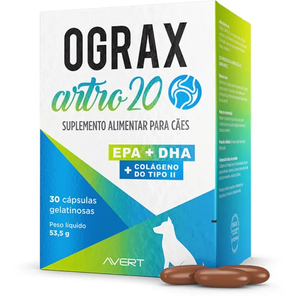 Imagem de Ograx- Artro 20 para Cães 30 cápsulas