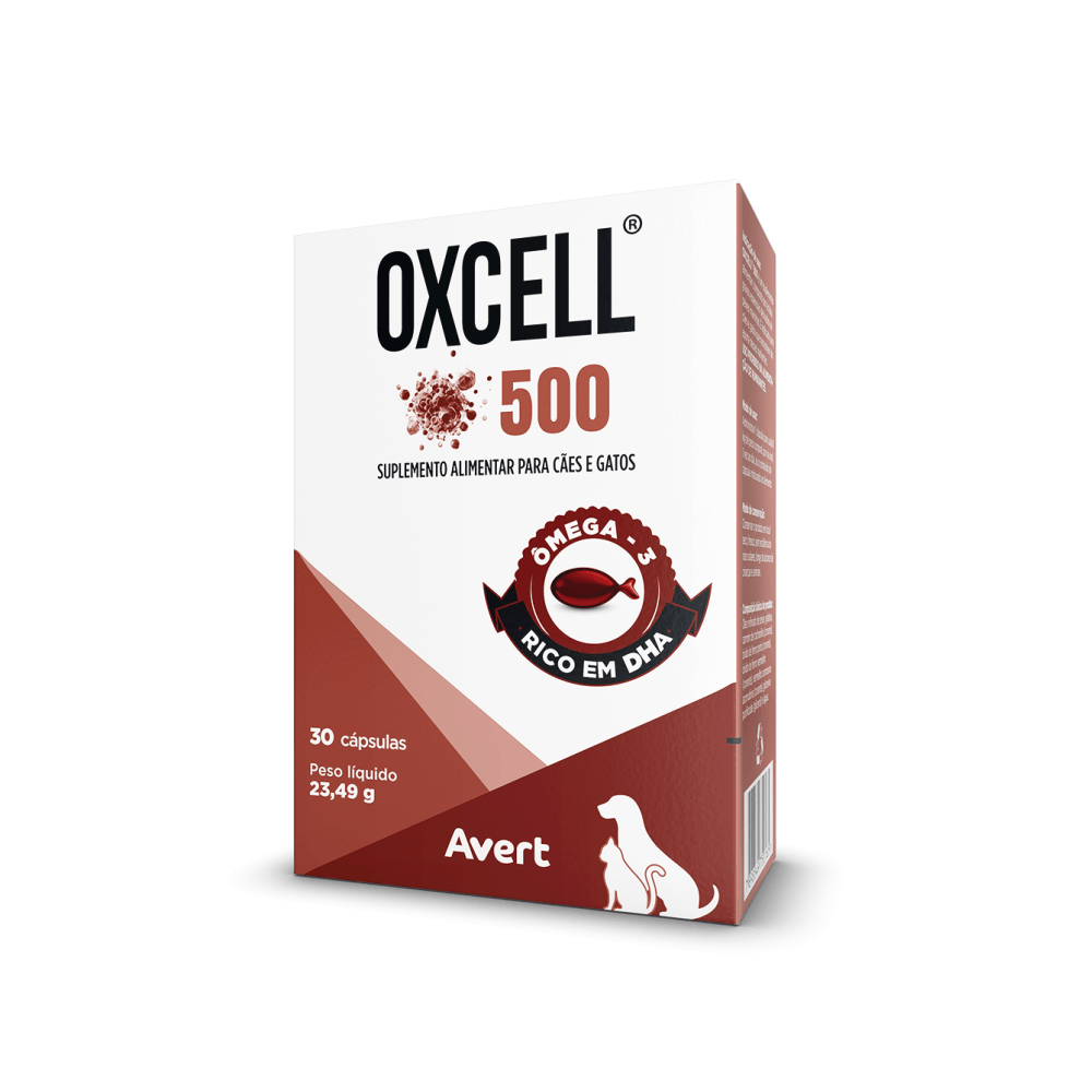 Imagem de Oxcell 500 para Cães e Gatos 30 cápsulas