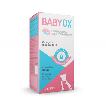 Imagem de BabyOx Suplemento para Cães e Gatos Filhotes 30 ml