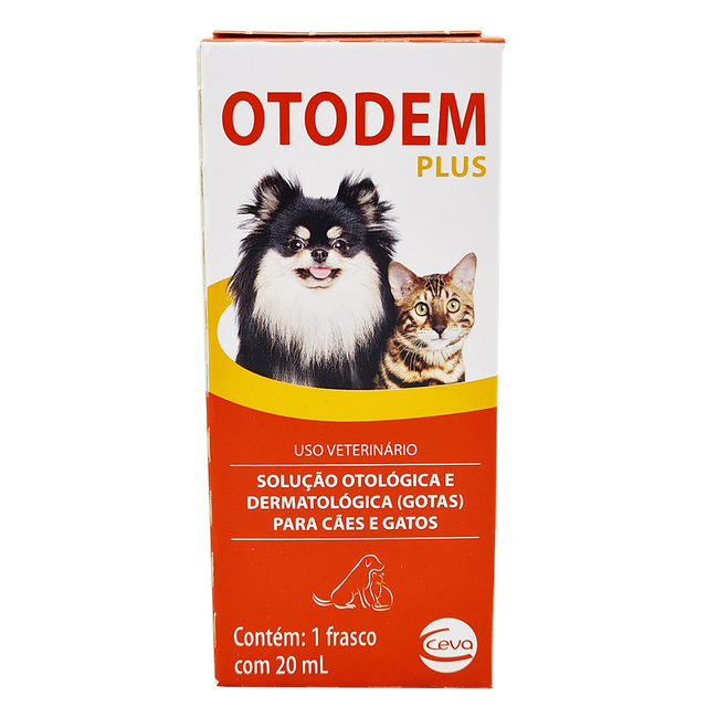 Imagem de Otodem Plus para Otites de Cães e Gatos - 20ml