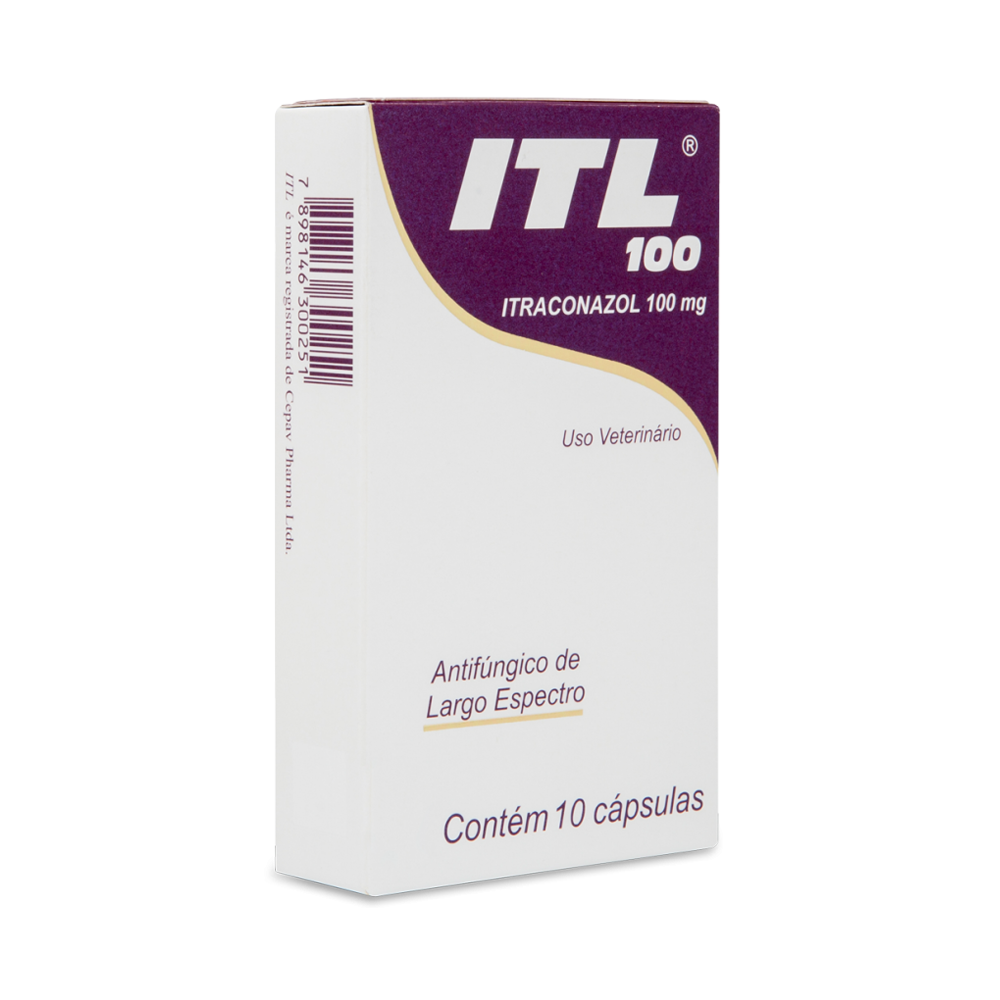 Imagem de Antifúngico ITL 100 Itraconazol - 100mg - 10 Cápsulas