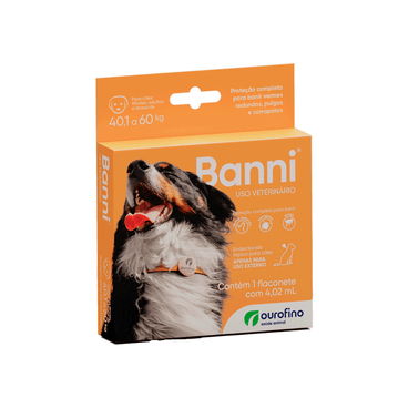 Imagem de Banni Antipulgas para Cães - 40kg a 60kg - 4,02 ml