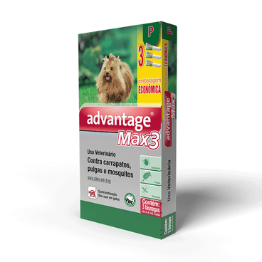 Imagem de Antipulgas Advantage Max3 Cães - até 4kg - 3 un