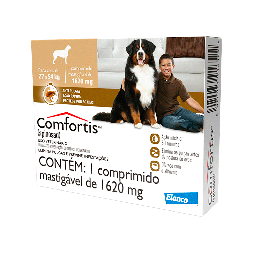 Imagem de Comfortis Cães - 27 a 54kg - 1620 mg - 1 comprimido