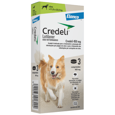 Imagem de Credeli Cães - 11 a 22kg - 450mg - 1 comprimido