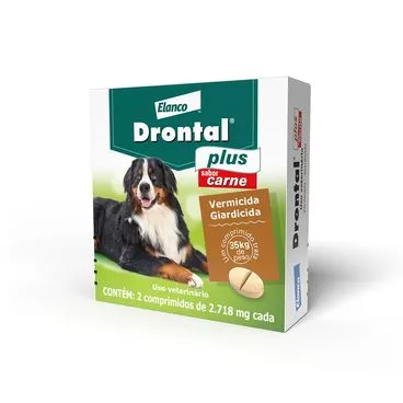 Imagem de Drontal Plus Cães - até 35kg - 2718mg - 2 Comprimidos