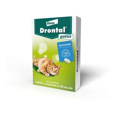 Imagem de Drontal  para Gatos - até 4kg - 4 comprimidos