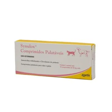 Imagem de Synulox  Antibiótico - 50mg -10 comprimidos