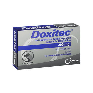 Imagem de Doxitec  Antibiótico - 200mg - 16 comprimidos