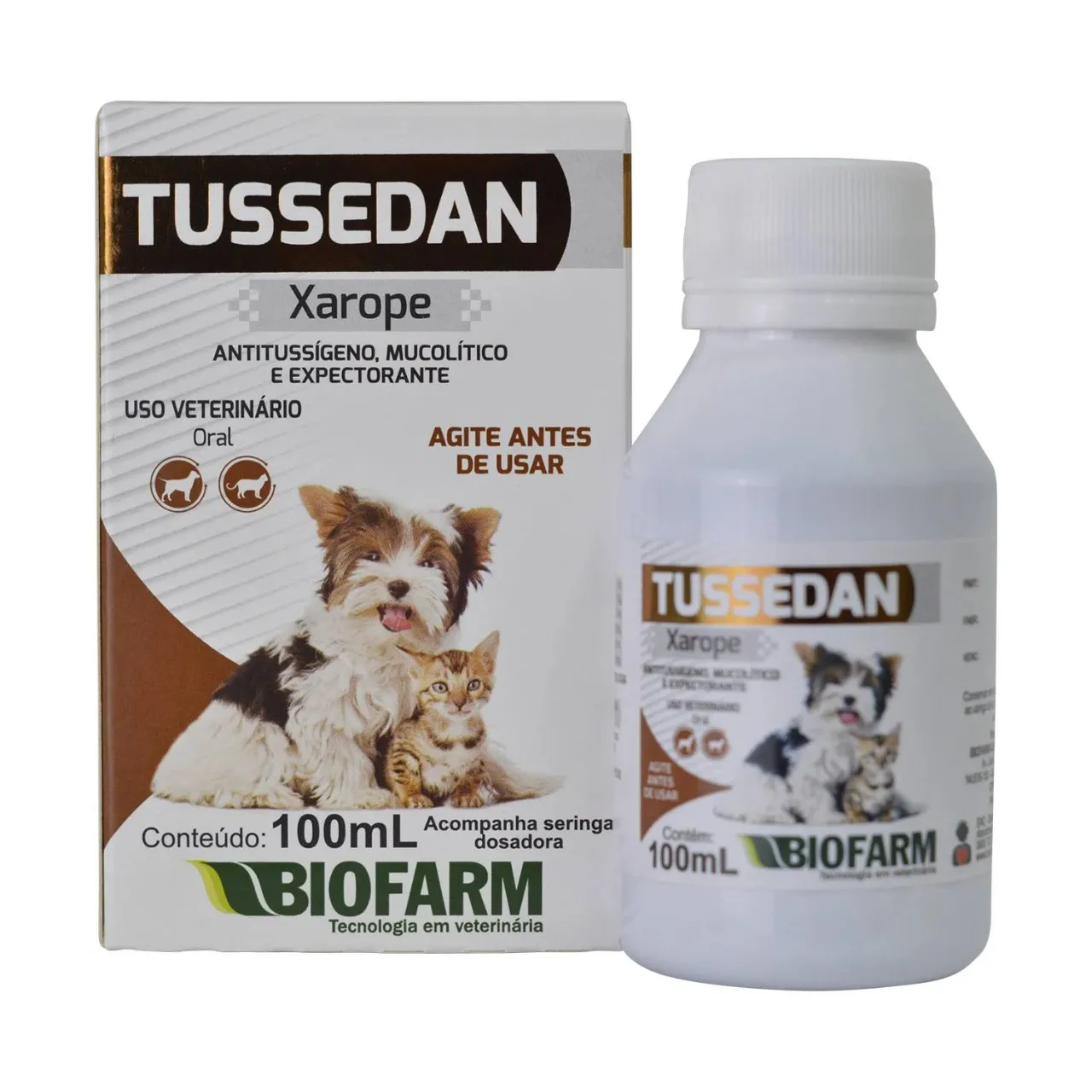 Imagem de Tussedan Xarope para Cães e Gatos - 100 ml
