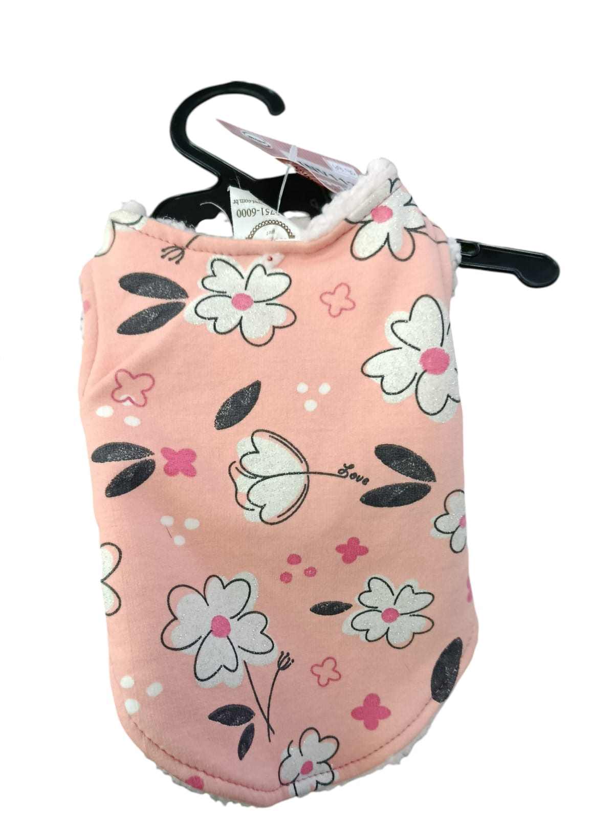 Imagem de Roupinha Mima pet Inv 113 - Salmão com Flores 