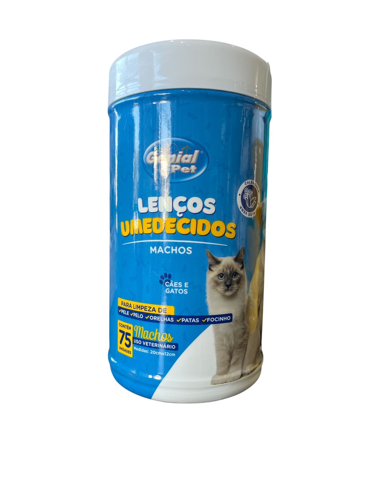 Imagem de Lenços Umedecidos Machos - 20x12 - 75un