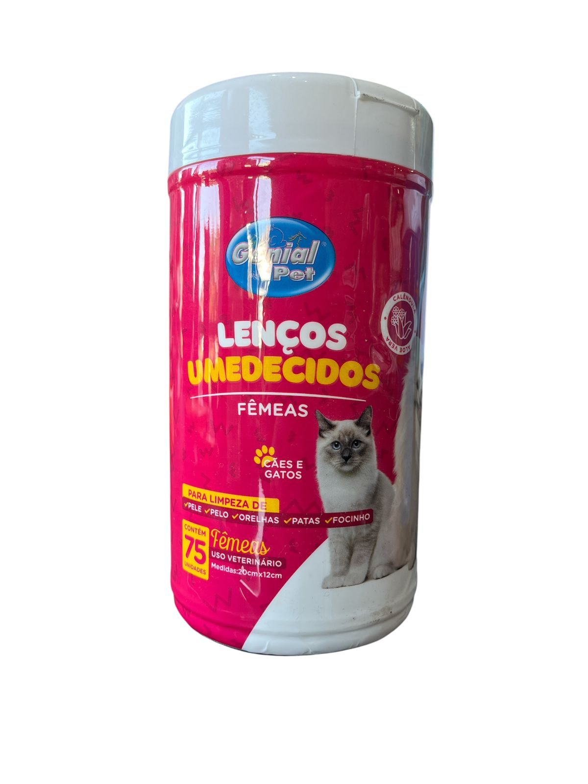 Imagem de Lenços Umedecidos Fêmeas - 20x12 - 75un
