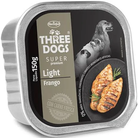 Imagem de Three Dogs Light Super Premium Pate - 150g